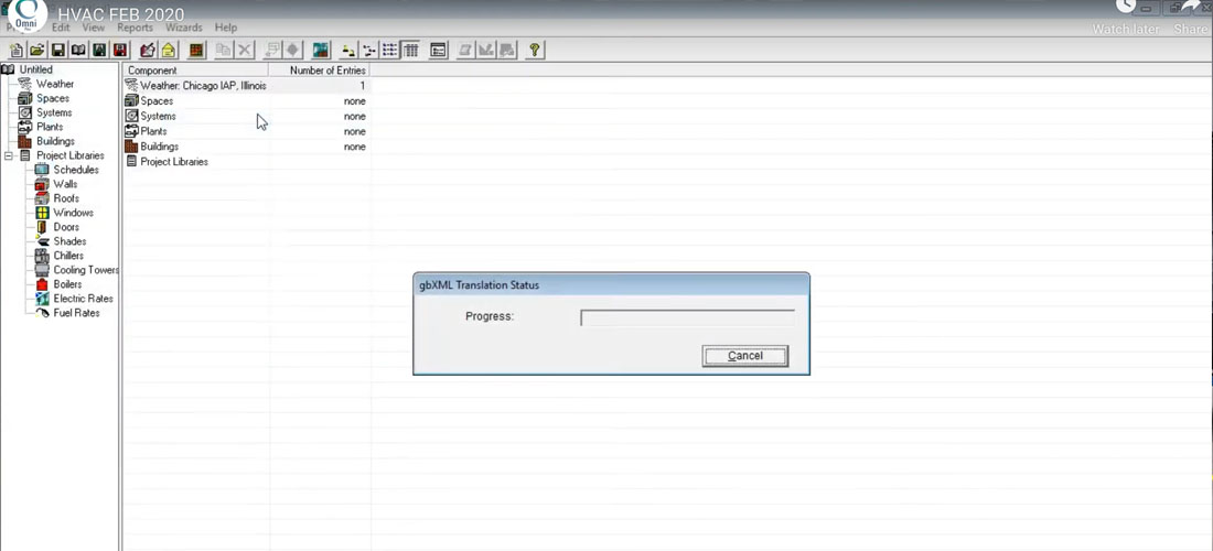 Spaces transfer between AuctoCAD drawings and HAP